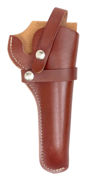 Hunter Company 1100-10 Belt OWB Size 10 Chestnut Tan Leather Belt Loop Fits SA/DA Revolver Fits 6″ Barrel Right Hand Compatible w/ Hunter Buscadero/Straight Cartridge Belts