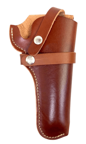 Hunter Company 1100-45 Belt OWB Size 45 Chestnut Tan Leather Belt Loop Fits DA Revolver Fits 4.50-5″ Barrel Right Hand Compatible w/ Hunter Buscadero/Straight Cartridge Belts