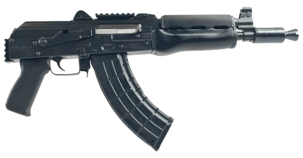 Zastava Arms Usa ZP92762PAM ZPAP92 7.62x39mm 30+1 10″ Black Polymer Grip Dark Wood Handgaurd Stock Adapter Muzzle Brake