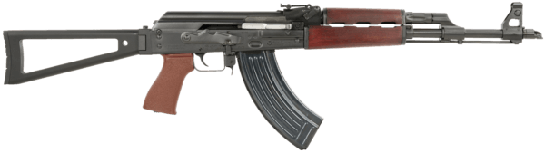 Zastava Arms Usa ZR7762RTF ZPAPM70 7.62x39mm 16.25″ 30+1 Black Barrel/Rec Folding Triangle Stock Serbian Red Wood Handgaurd
