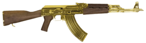 Zastava Arms Usa ZR7762WMGL ZPAPM70 7.62x39mm 16.25″ 30+1 24K Gold Plated Barrel/Rec Walnut Stock & Grip Gold Mag Included