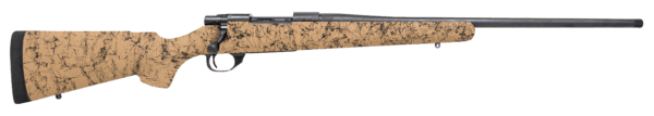 Howa HHS43334 M1500 HS Precision 300 Win Mag 3+1 24″ Blued Threaded Barrel/Rec Tan with Black Webbed HS Precision Stock