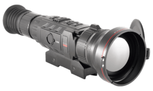 iRay USA IRAYTH50C BOLT TH50C Thermal Rifle Scope Black 3.5x50mm Black/White/Red/Green; 2 Dynamic/5 Static Reticle 640×512 50 Hz Resolution Features Stadiametric Rangefinder