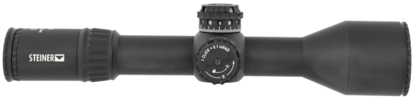 Steiner 5118 T6Xi Black 3-18x56mm 34mm Tube Illuminated MSR2 MIL Reticle First Focal Plane Features Throw Lever