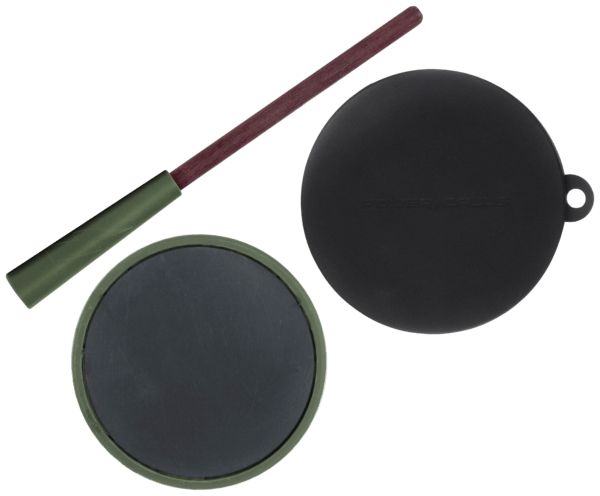 Power Calls 24258 Fuel Slate Pot Call Slate Over Glass  Matched Purple Heart Striker  Includes Protective Lid & Conditioning Pad