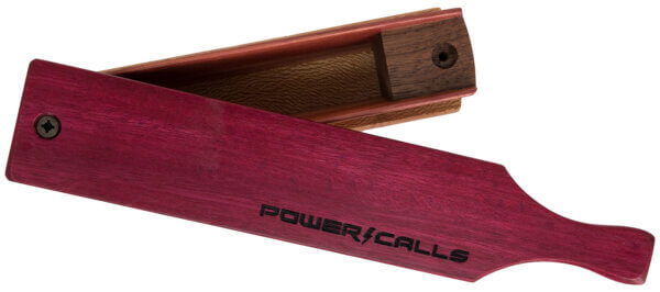 Power Calls 24266 Force Turkey Box Call Double-Sided  Variety of Sounds  Cedar Side Walls  Sycamore Base  Laser-Engraved Lid