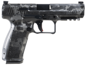 Canik HG5636DGYDN Mete SFT 9mm Luger 4.46″ 20+1/18+1 Dark Gray Digital Picatinny Rail Frame Serrated Optic Cut Slide Interchangeable Backstrap Grip Case & Holster Included