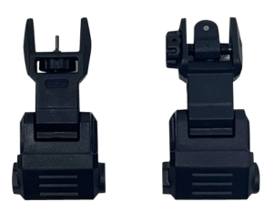 NcStar VG166 Picatinny Low Profile Front and Rear Sight Set Black Polymer
