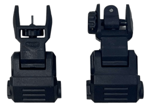 NcStar VG167 Picatinny High Profile Front and Rear Sight Set Black Polymer