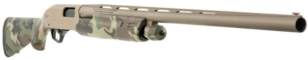 Winchester Repeating Arms 512434392 SXP Hybrid Hunter 12 Gauge 3 4+1 (2.75″) 28″ Flat Dark Earth Cerakote Barrel/Receiver  Woodland Camo Furniture  TruGlo Fiber Optic Sight  Includes 3 Invector-Plus Chokes”