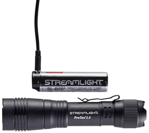 Streamlight 89000 ProTac 2.0 Black Anodized Aluminum White LED 100/570/2000 Lumens 262 Meters Beam Distance
