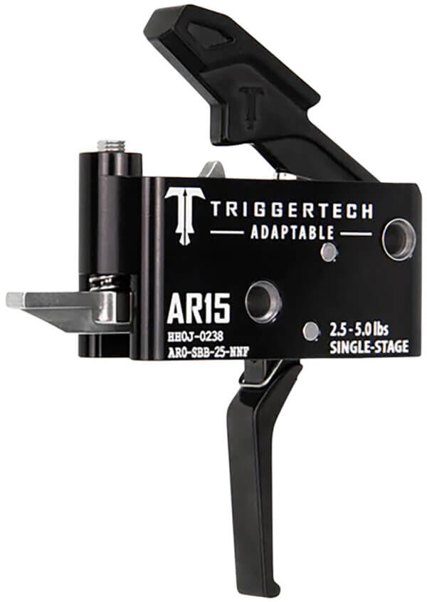 TriggerTech AR0SBB25NNF Adaptable Flat Single-Stage 2.5-5.0 lbs Adjustable for AR-15