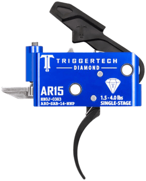 TriggerTech AR0SAB14NNF Diamond Flat Single-Stage 1.5-4.0 lbs Adjustable for AR-15