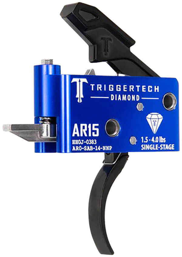 TriggerTech AR0SAB14NNP Diamond Pro Curved Single-Stage 1.5-4.0 lbs Adjustable for AR-15