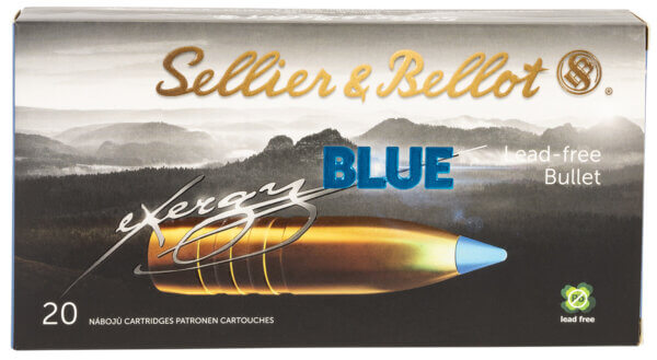 Sellier & Bellot SB3006XB eXergy  30 06 Springfield 180 gr TAC EX Blue 20rd Box