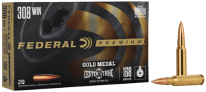 Federal GM308OTM2 Premium Gold Medal CenterStrike 308 Win 175 gr Open Tip Match (OTM) 20rd Box
