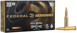 Federal GM308OTM2 Premium Gold Medal CenterStrike 308 Win 175 gr Open Tip Match (OTM) 20rd Box