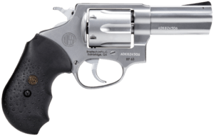 Rossi 2RM669 RM66 357 Mag 6 Shot 6″ Satin Stainless Steel Barrel Cylinder & Frame Black Checkered Rubber Grip