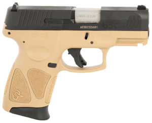 Taurus 1G3C931T G3C Compact 9mm Luger 12+1 3.26″ Matte Stainless Barrel Tan Polymer Frame w/Picatinny Rail Black Polymer Grips