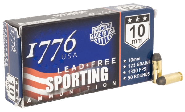 1776 USA 1776010125 Lead Free Sporting 10mm Auto 125 gr Lead Free Ball 50rd Box