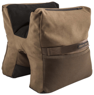 Allen 18413 X-Focus Window Shooting Rest Prefilled Front Bag made of Coyote with Black Accents Polyester weighs 1.29 lbs 5.50″ L x 7″ H & Tacky Grip Bottom