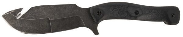 Templar Knife HBK321 Reagan Field Dressing 4.60″ Fixed Gut Hook Plain Powder Coated D2 Steel Blade/ 4.55″ Black G10 Handle