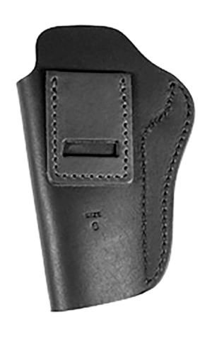 Uncle Mikes-leather(1791) UMIWB6MBLR Inside the Waistband Holster IWB Size 06 Matte Black Leather Belt Clip Fits 1911 5″ Right Hand