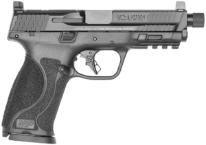 Smith & Wesson 13585 M&P M2.0 Full Size Frame 9mm Luger 17+1  4.62″ Black Armornite Steel Threaded Barrel & Optic Ready/Serrated Slide  Matte Black Polymer Frame w/Picatinny Rail