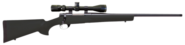 Howa HGP2270B M1500 Hogue 270 Win 5+1 22  Blued Barrel/Rec  Black Fixed Hogue Pillar-Bedded Overmolded Stock  Includes Nikko Stirling 4-12x40mm Scope”