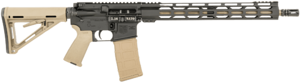 Diamondback DB175AK221 DB15 5.56x45mm NATO 30+1 16″ Chrome Moly Barrel Black Hard Coat Anodized Receiver FDE Magpul Carbine Stock & Grip