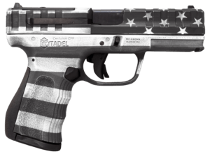 Citadel CITCP9USA Centurion 9mm Luger 14+1 4″ Black Barrel American Flag Cerakote Aluminum/Optic Ready/Serrated Slide American Flag Cerakote Textured Polymer Frame & Polymer Grips