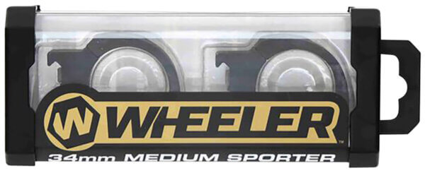 Wheeler 1133750 Sporter Scope Rings  Black 30mm Low