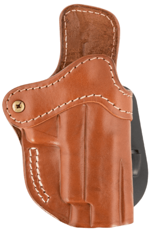 1791 Gunleather ORPDH23SBLR Paddle Holster Optic Ready OWB Size 2.3 Signature Brown Leather Paddle Fits Glock 17 Fits Walther PPQ Right Hand