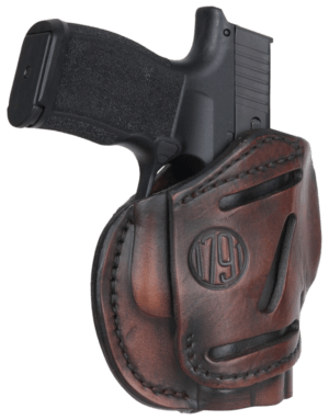 1791 Gunleather 3WH5VTGA 3-Way IWB/OWB Size 05 Vintage Leather Belt Loop Fits Glock 17 Fits HK VP9 Fits MP9 Ambidextrous Hand