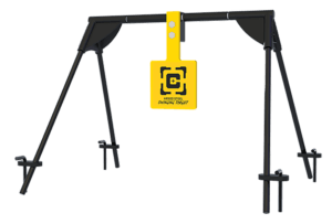 Caldwell 1196226 Daul Spinner  Yellow AR500 Steel 3/8 Thick Standing Target Includes 5″ & 8″ Plates”