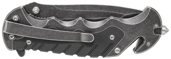 Smith & Wesson Knives SWBG10SCP Border Guard  3.50 Folding Part Serrated Stainless Steel Blade 4.80″ Aluminum/G10 Handle Includes Pocket Clip”