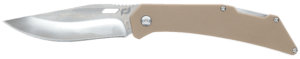 Schrade 1159301 Slingshot Lockback Folder 4″ Recurve Clip Point/Satin AUS-10 Blade 5″ G10 Handle