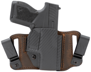 Versacarry INS201G43 Insurgent Deluxe IWB/OWB Brown Polymer Belt Clip Fits Glock 43 Right Hand