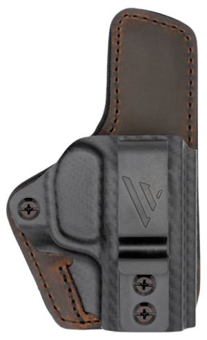 Versacarry INS201HCT Insurgent Deluxe IWB/OWB Brown Polymer Belt Clip Fits Springfield Hellcat Right Hand