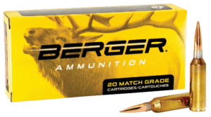 Berger Bullets 55010 Target Rifle 300 PRC 205 gr Hybrid 20rd Box