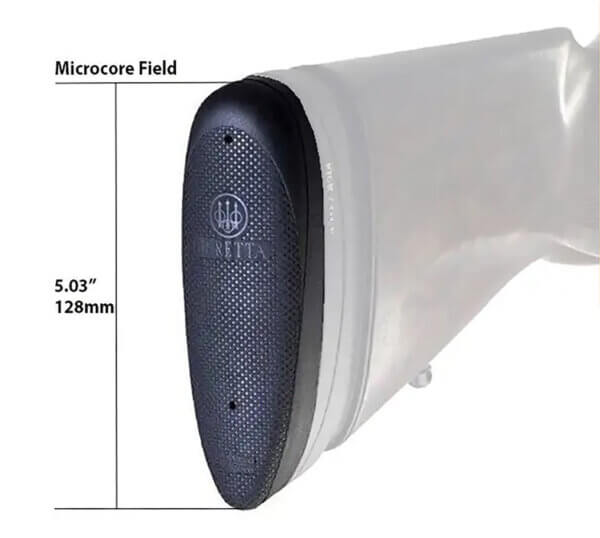 Beretta USA  MicroCore Field Recoil Pad  0.79 Width  Black Rubber”