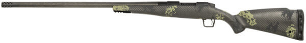 Fierce Firearms ROG65PRC24BF Carbon Rogue 6.5 PRC 3+1 24″ Carbon Fiber Barrel Black Cerakote Steel Rec Forest Camo Rogue Stock