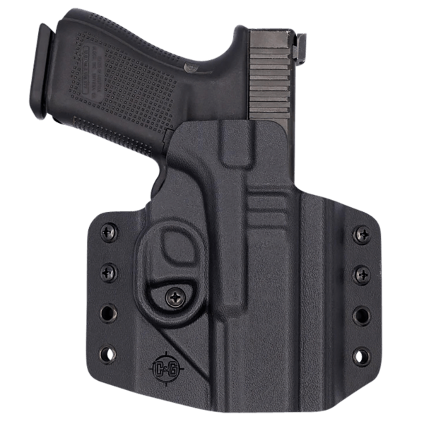 C&G Holsters 0006100 Covert  OWB Black Kydex Belt Loop Fits Glock 19 Fits Glock 23 Fits Glock 45