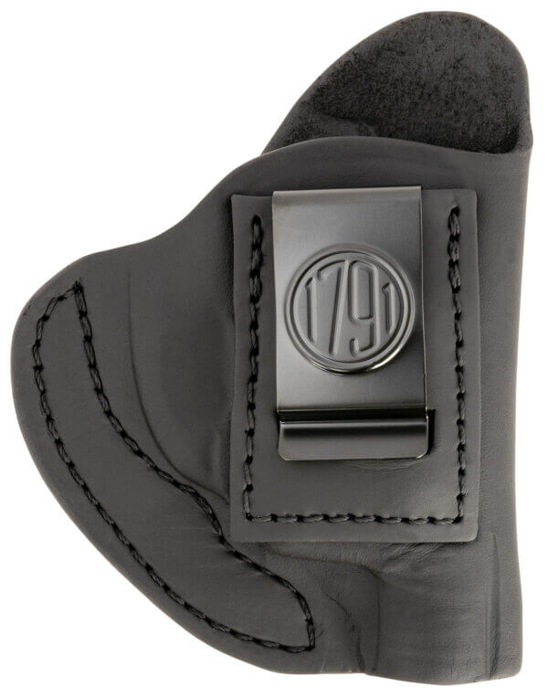 1791 Gunleather RVHIWB1CSBLR RVH IWB Size 01 Stealth Black Leather Belt Clip Right Hand