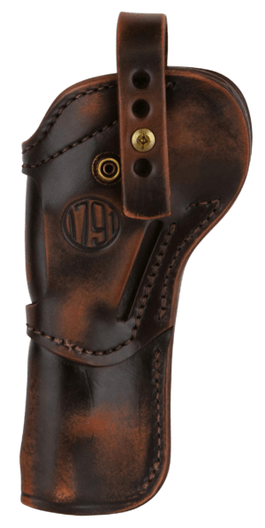 1791 Gunleather SARVH65VTGA Single Action 6.5 Open Carry Vintage Leather Belt Ambidextrous