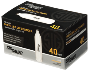Sig Sauer Airguns AC1240 CO2 Cylinders Cartridges  12 Grams  40 Per Box