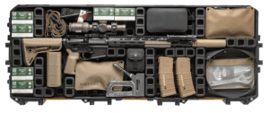 Magpul MAG1302-BLK DAKA Grid Organizer Black Polypropylene for Pelican 800 Vault Double Rifle Case