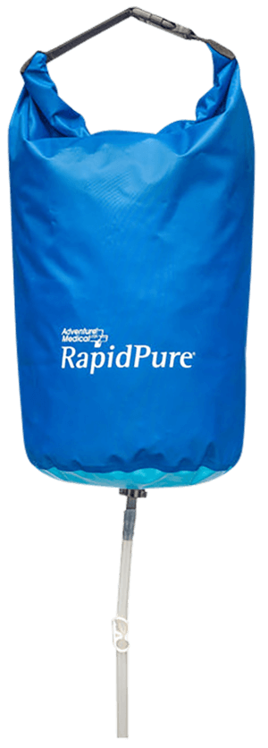 RapidPure 01600124 RapidPure Purifier+ For Most 2.5″ Water Bottles Silver Stainless Steel 3.5″ x 3.5″ x 11.1″ Includes Ultralight Straw