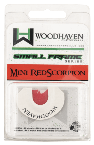 Woodhaven WH122 Red Scorpion Diaphragm Call Triple Reed Attracts Turkey White