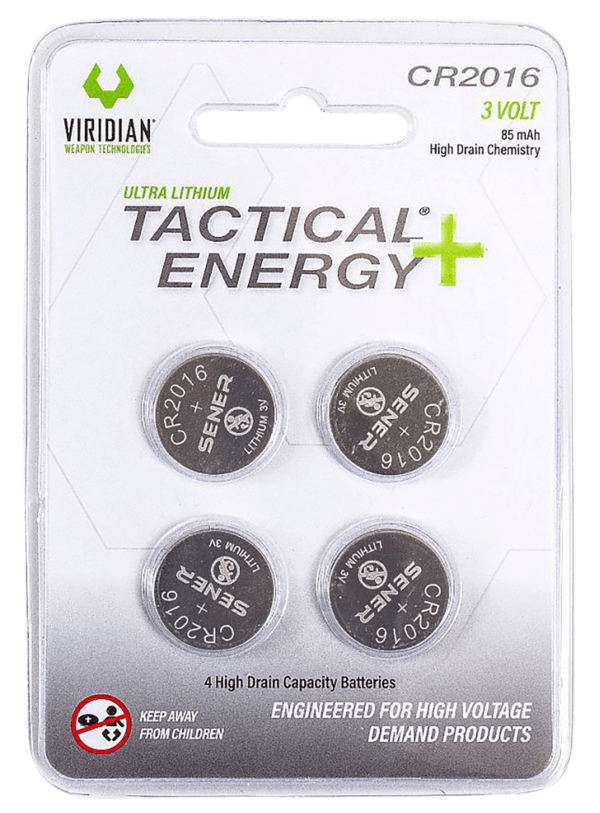 Viridian 350-0013 CR2016 Tactical Energy Li-Ion 4 Pack
